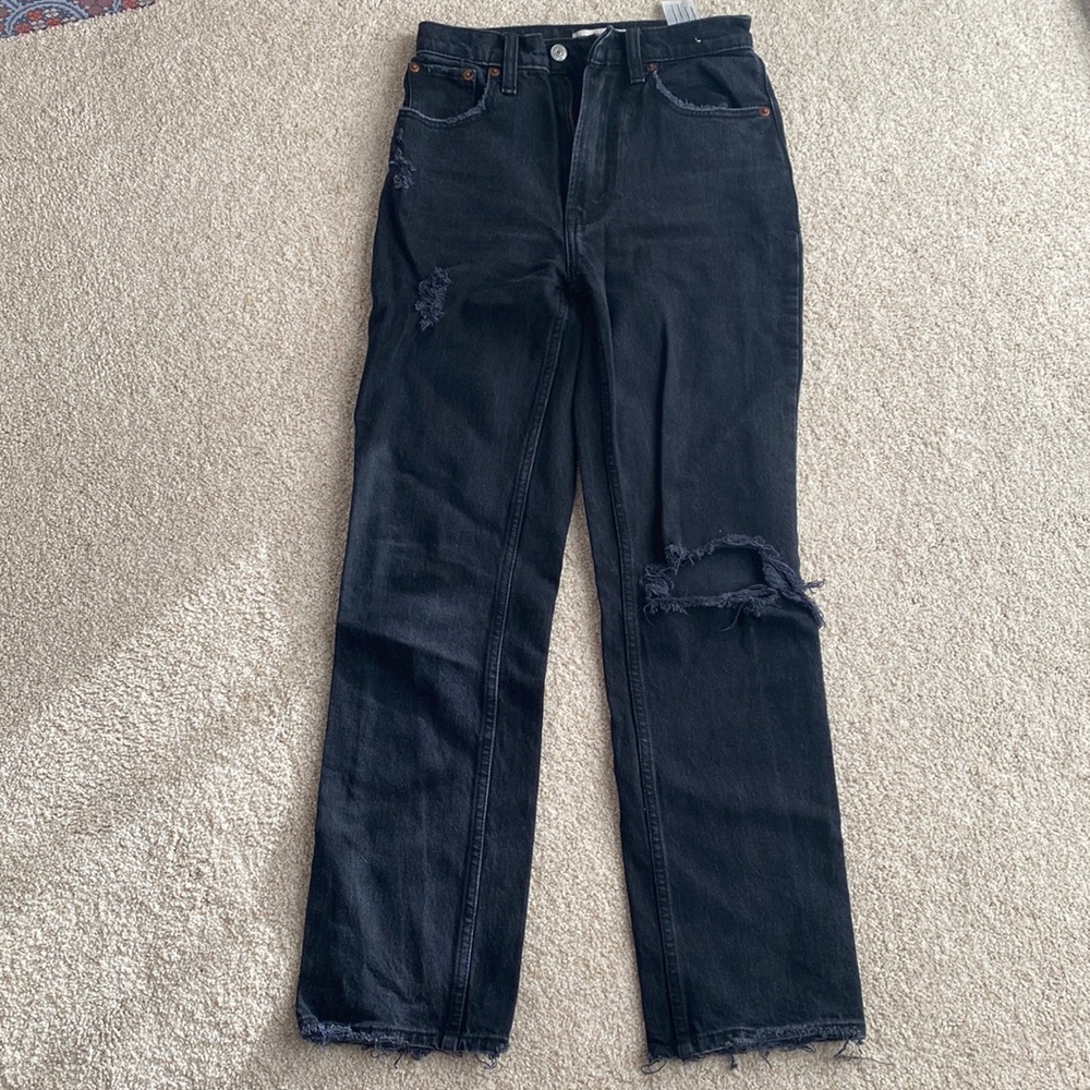 Ultra high rise 90s straight jean SHORT